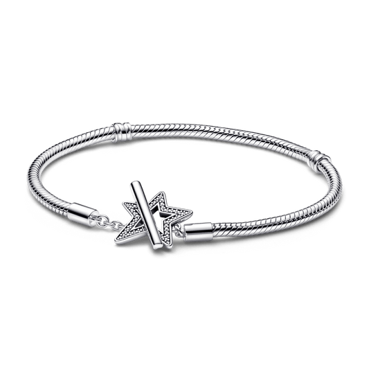 BRAZALETE ESTRELLA ASIMÉTRICA 18CM